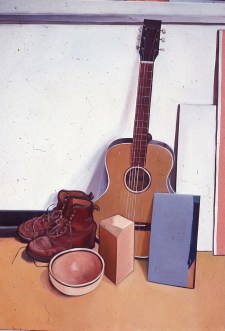 Stanford still life boots guitar
